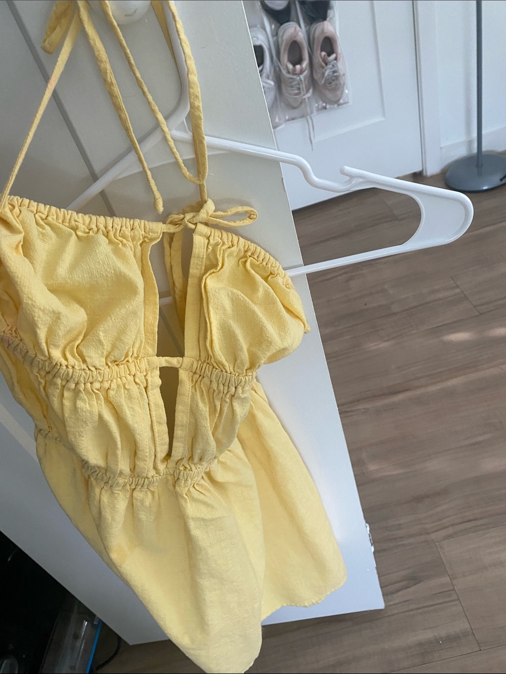 Target Yellow Sleeveless Tie-Back Sundress